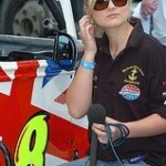 Kiaya by Nick's Car preparing for a pre race interveiw